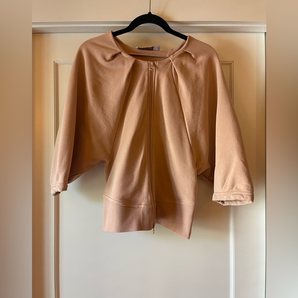 ADIDAS BY STELLA MCCARTNEY Blush cropped Sweatshirt SZ M Excellent Condition
